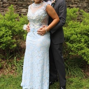 Sky blue Aspeed Prom dress